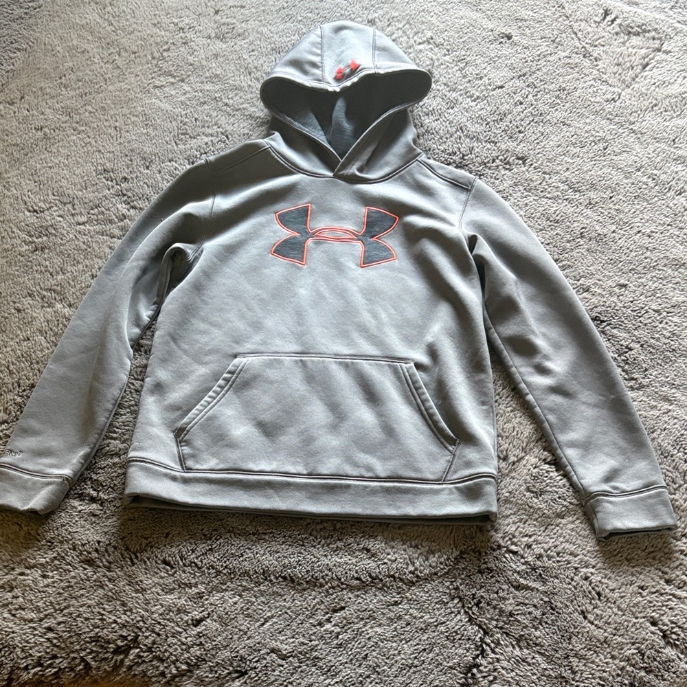 Under Armour Gray Hoodie Youth Large